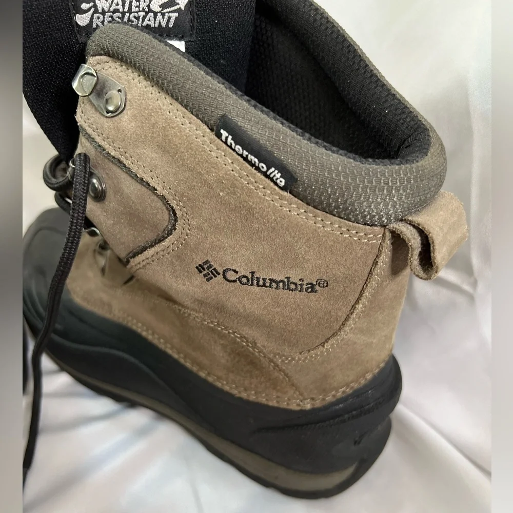Columbia Mens Cascadian Summit Brown Black Lace Up Boots Water Resistant